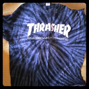 Thrasher Black Tie Dye t-Shirt